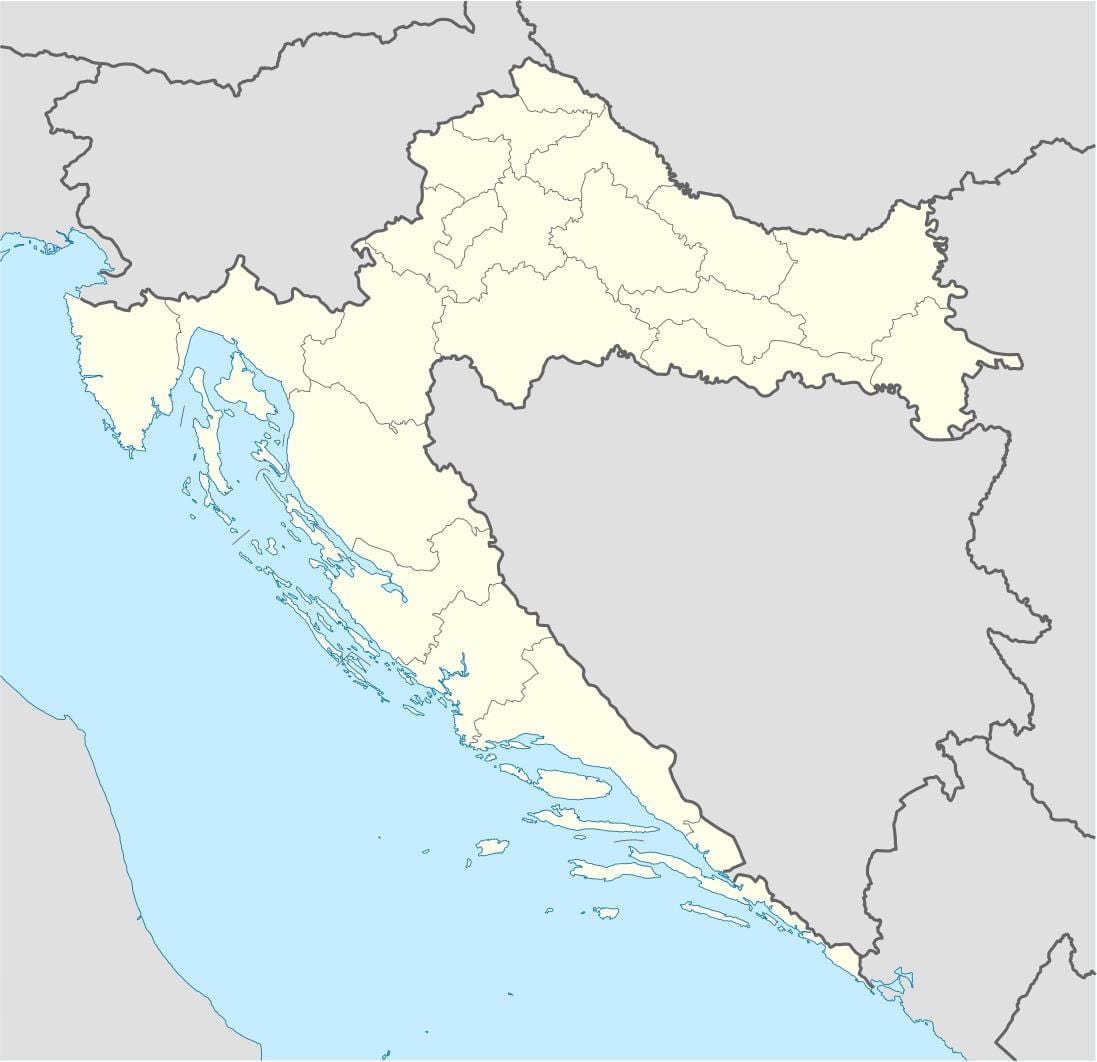 położenie na mapie Chorwacji