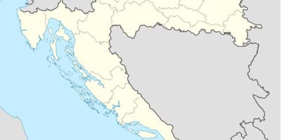 Mapa Chorwacji w trybie offline