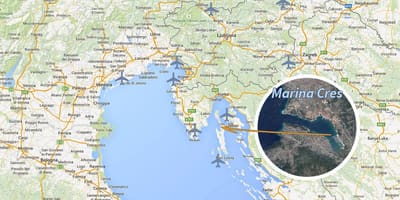 Cres Chorwacja mapa