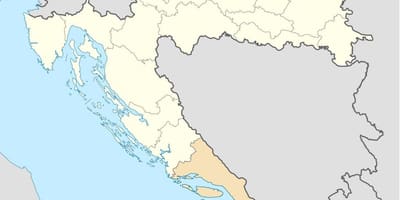 Mapa dalmacja Chorwacja 