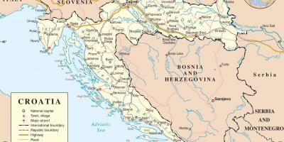 Jazda mapa Chorwacji