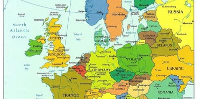 Mapa świata pokazująca Chorwacja