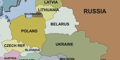 Mapa Chorwacji i krajów sąsiednich