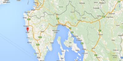 Mapa poreč Chorwacja 