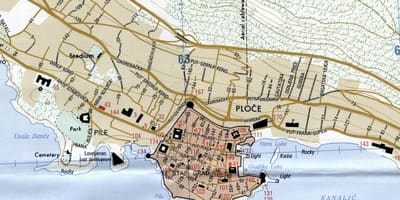 Mapa rijeka Chorwacja