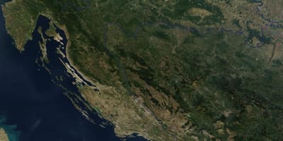 Mapa satelita Chorwacja 