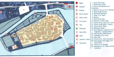 Chorwacja trogir mapie